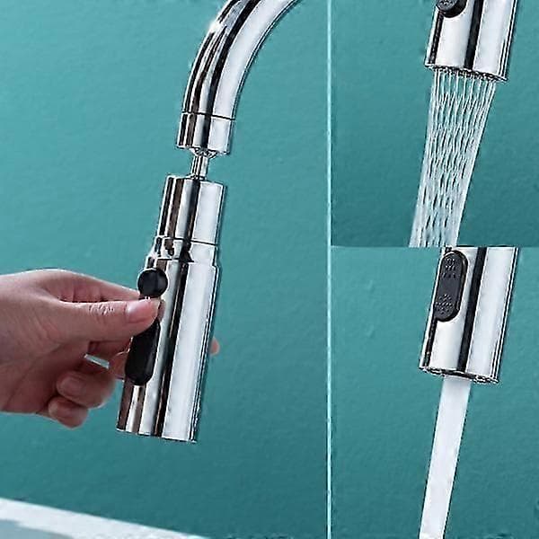 Sprayhoved til køkkenarmatur 3 positioner 720° drejelig Sølv Sølv