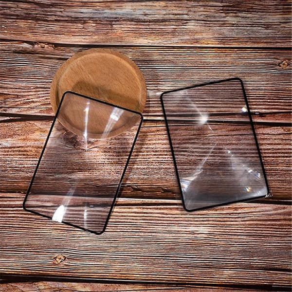 Fuldside Stor Arkforstørrelsesglas til Læsning af Småtrykte Bøger