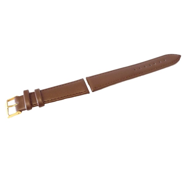 Klockarmband pu-läder Brunt 20mm