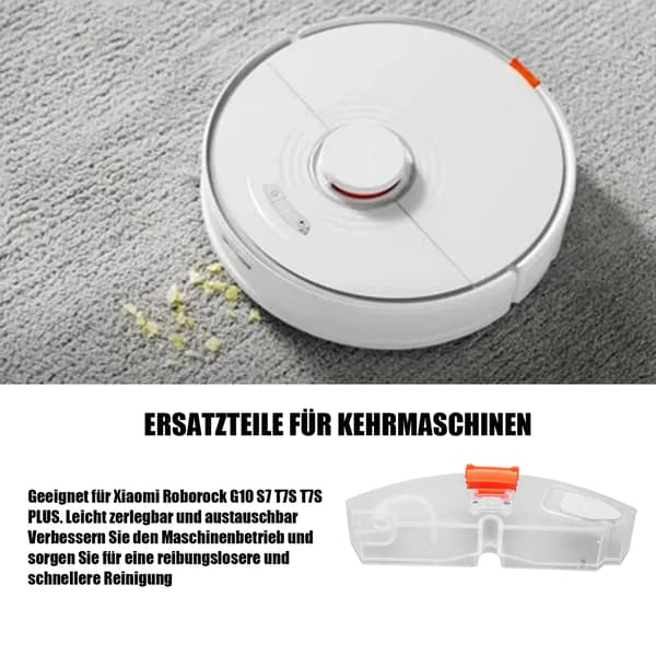 Erstatningsvanntank sikrer holdbar ytelse og høykvalitets ABS-materiale, elektrisk kontrollerte feierobot-tilbehør for tidsbesparelse