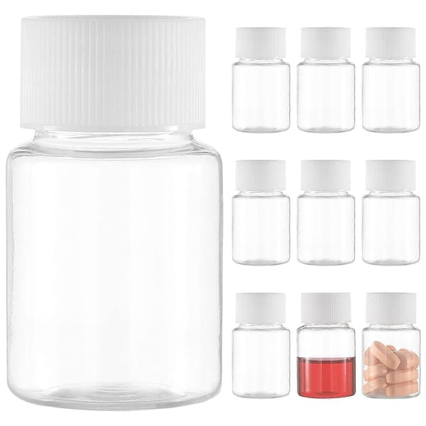 10 STK 30ml Bærbare Rejseflasker Sæbedispensere PET-flasker Bordplade Lotionbeholdere