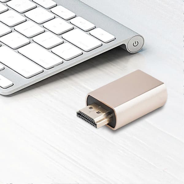 HDMI-kompatibel virtuel skærmdisplay-emulator han til hun 4K EDID DDC dummy-stik låseskærm adapter tilbehør