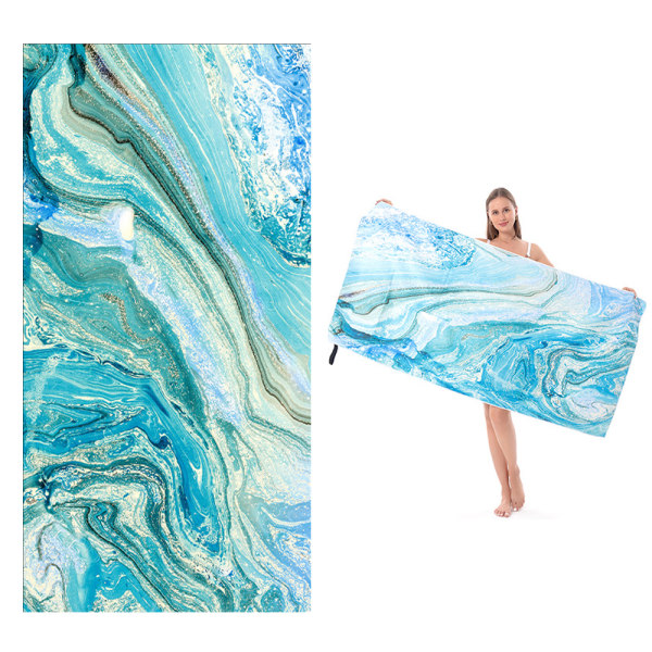 Mikrofiber strandhandduk för vuxna - Överdimensionerad resehandduk