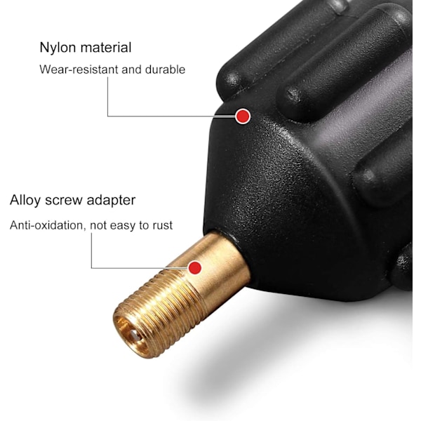 Adapter för uppblåsbar utrustning, premiummaterial SUP-pumpadapter med stark tätningsläckageskydd för högtrycksluftventilsartiklar som Stand Up