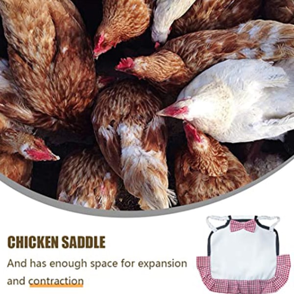 3 ST Kycklingsadel, remmar Hönsförkläde för fjäderfäbakvinge