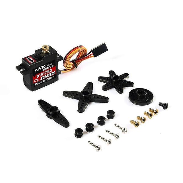 D1917mg Mini Metal Digital Servo For 1/16 1/18 1/24 RC Fastvinge Helikopter DIY Montering Oppgradering