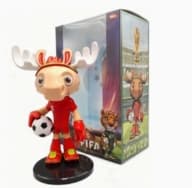 FIFA World Cup 20 cm rensdyrmaskot skrivebordsfigur trofæ B