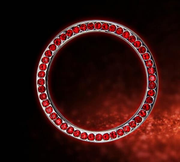 Bildekal med rosa kristallstrass, Bling Biltillbehör
