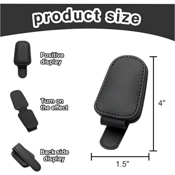 Etui Brilleholder Bil Solbriller Brilleholder [Sett med 2]
