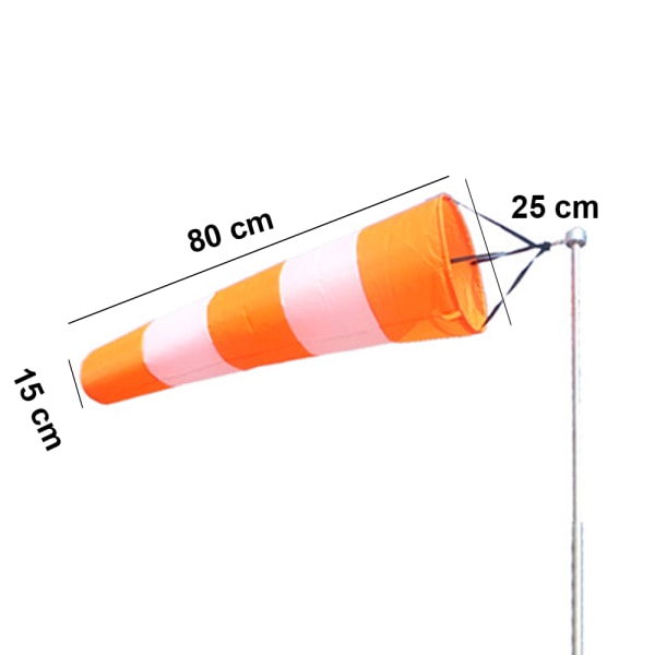 2 st väderflöjel utomhus hängande Rip-Stop Vindstrumpa
