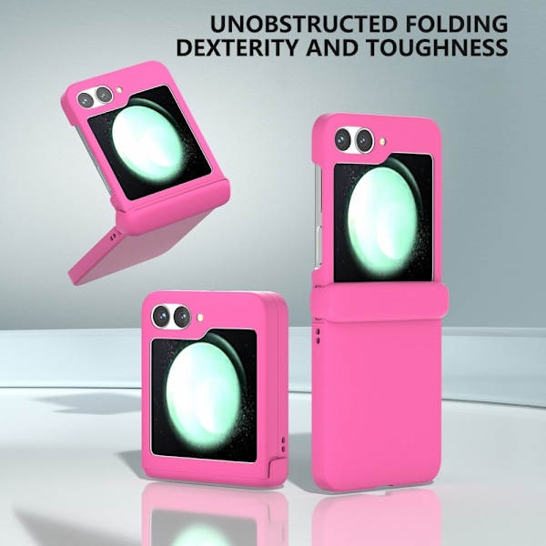 SKALO Samsung Z Flip6 Ultratunn Skin-touch Fold Skal - Rosa Rosa