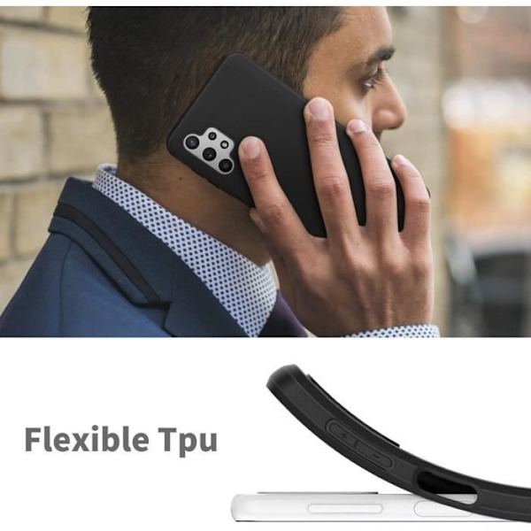 Mjukt fodral för Samsung Galaxy A32 5G silikon Svart med Stylus Toproduits®
