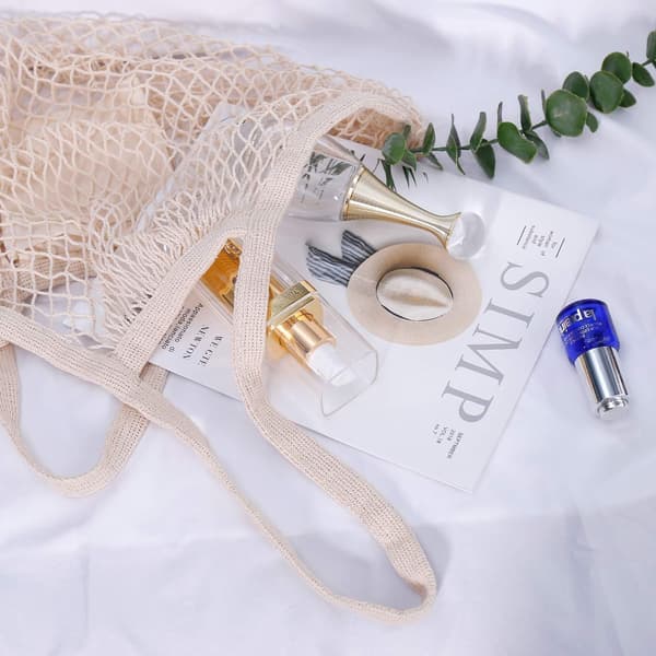 Strandtaske til kvinder, foldbar mesh