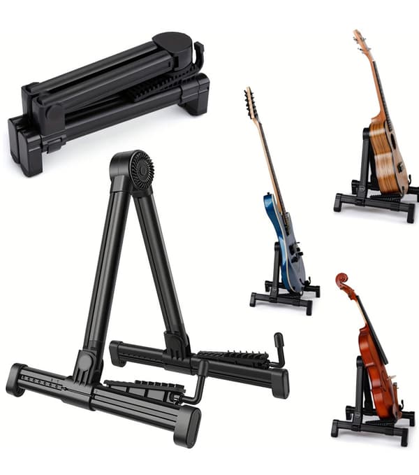 Gitarstativ sammenleggbart universelt gitartripod