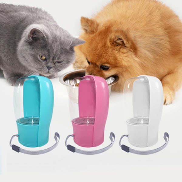 Bärbar husdjursvattenflaska hund katt dricksflaska, husdjursresor
