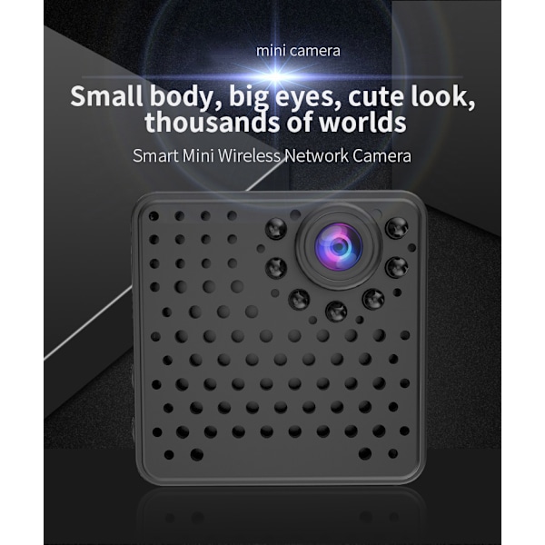 Mini Trådlös Smart Inomhuskamera, Bred Vinkel, Mörkerseende Rörelsedetektering, Mini Trådlös Smart Inomhuskamera, Universellt Magnetfäste För Enkel Montering