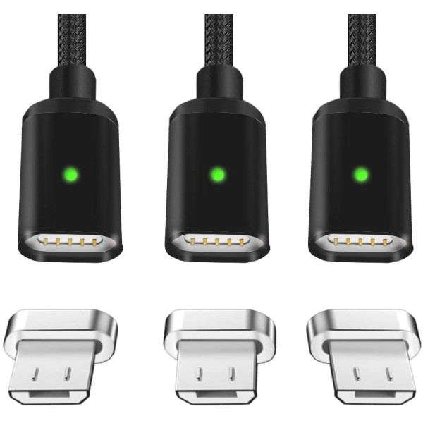 Laddningskabel [3 Pack x 2m] Certifierad High Speed Sync&Charge