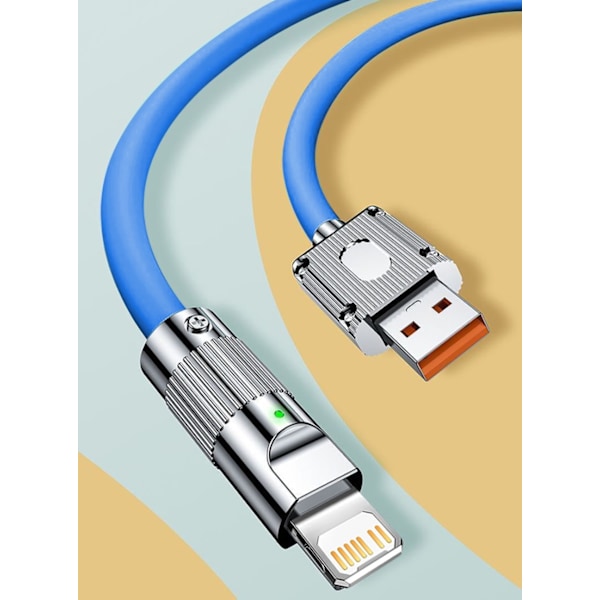 2m 120W snabb iphone laddare orange - USB-A till Lightning orange
