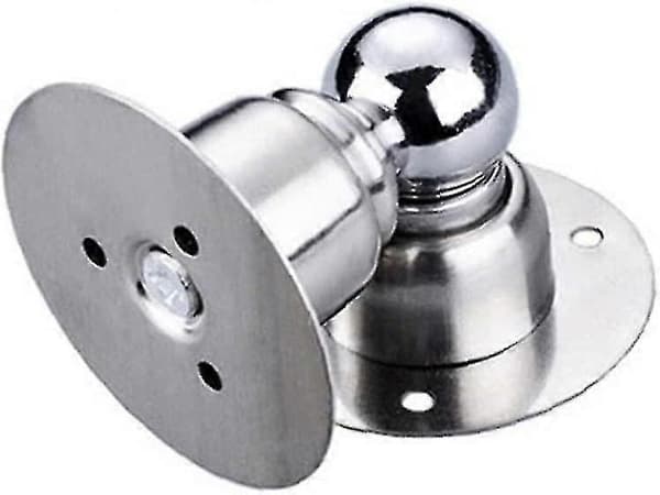 Magnetisk dørstopper i rustfrit stål, kraftig magnetisk dørholder til soveværelse, køkken, hjemmekontor (sølv 1 stk)