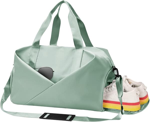 Stor duffelbag (grønn) Dame duffelbag med skofag