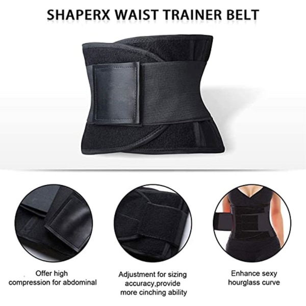 Waist trainer för dam Bälte Uplift kontroll Midjetrimmer