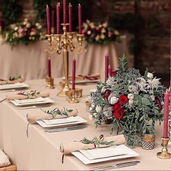 Servietringe, 24 stk. Servietringe Blad Servietringholdere Juleservietter
