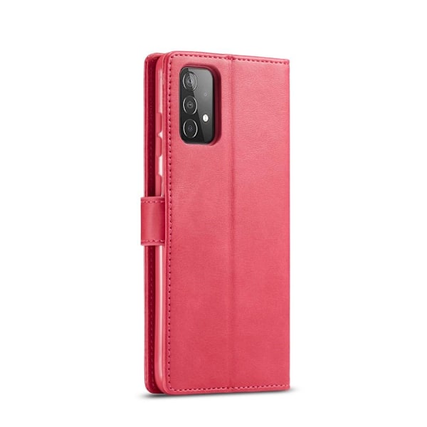 Samsung Galaxy A52 / A52s - LC.IMEEKE Läder Fodral - Röd/Rosa Röd/Rosa Röd/Rosa