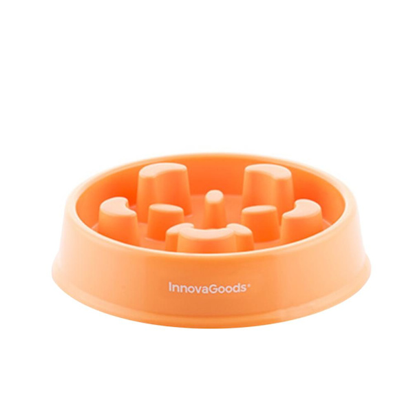 Hundeskål, Slow Feeder, Orange
