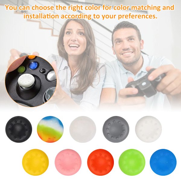 Kontrollskydd, Texturerad Yta Tumgrepp Kontrollförbättring, Högkvalitativ Professionell Stil För Ps3/Ps4/Ps5/360/One/Pro Kontroller, 10
