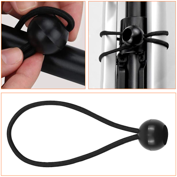 Hållbar Ball Bungee Cord, Mångsidiga Väderbeständiga Remmar För Fastspänning, Säkra Utomhusaktiviteter