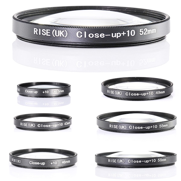 +10 MAKRO filter 40.5 - 58 mm. Välj storlek i listan! 43mm
