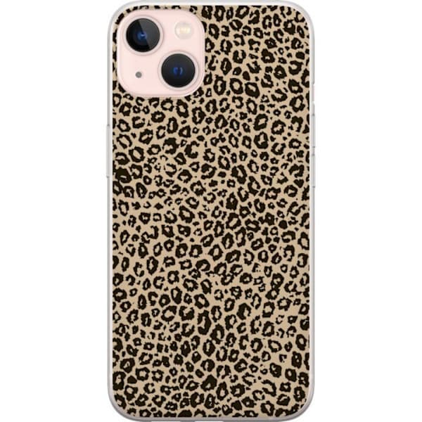 Apple iPhone 13 Gjennomsiktig Deksel Leopardmønster