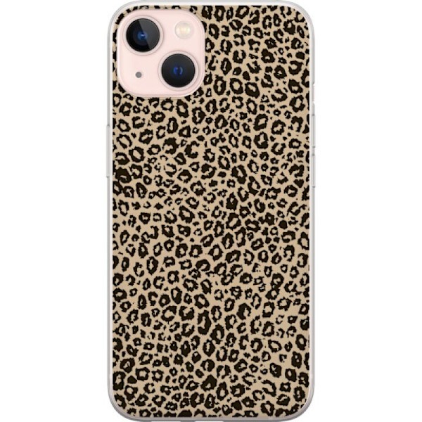 Apple iPhone 13 Läpinäkyvä Kuori Leopardikuvio