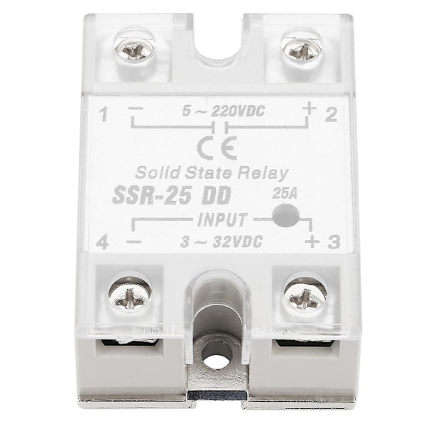 Ssr-25 Dd 25a 5-220vdc Solid State Relay för Industriell Automatiseringsprocess