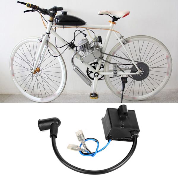 Motoriserad Cykel Uppgraderingskit, Högpresterande 2-takts Motorkomponenter Inklusive CDI Tändspole, Magnetspole, Tändstift för Förbättrad
