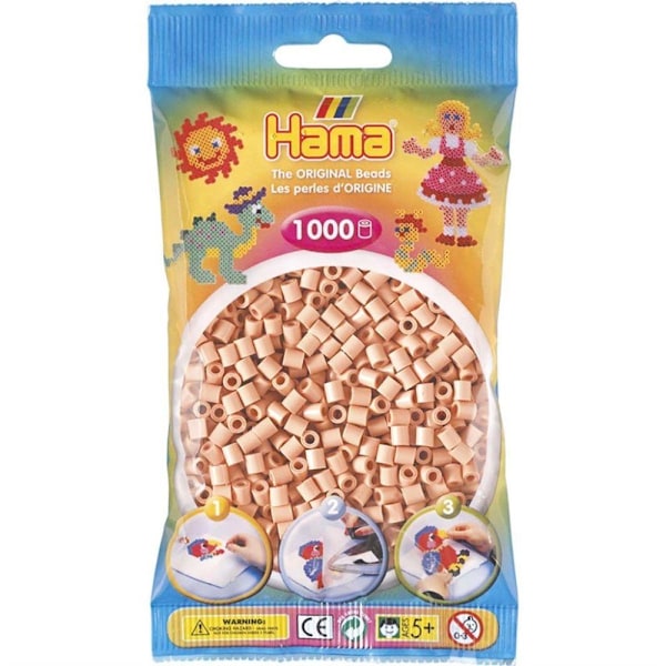 Hama Pärlor Midi 1000 st, Mattrosa