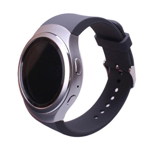 Silikonarmband för Samsung Galaxy Gear S2 SM-R730/SM-R720 Svart