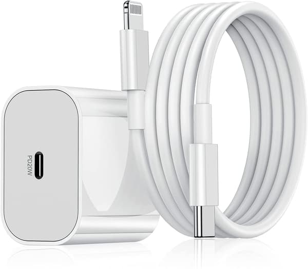 Hurtiglader PD 3.0 for iPhone med 2 m kabel (2-pakning)