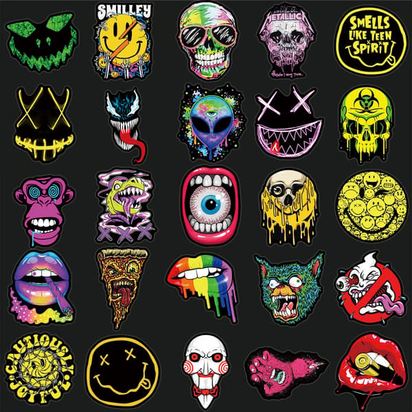 Tarra Graffiti DIY-tarra (1 kpl) Ghost Face Halloween