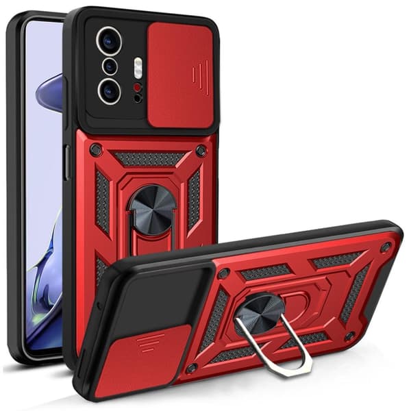 Xiaomi 11T / 11T Pro Cover CamShield Ring Rød