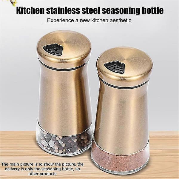 Keittiön shaker-maustepullon annostelija astia pulloteline ruostumaton teräs tölkki purkki