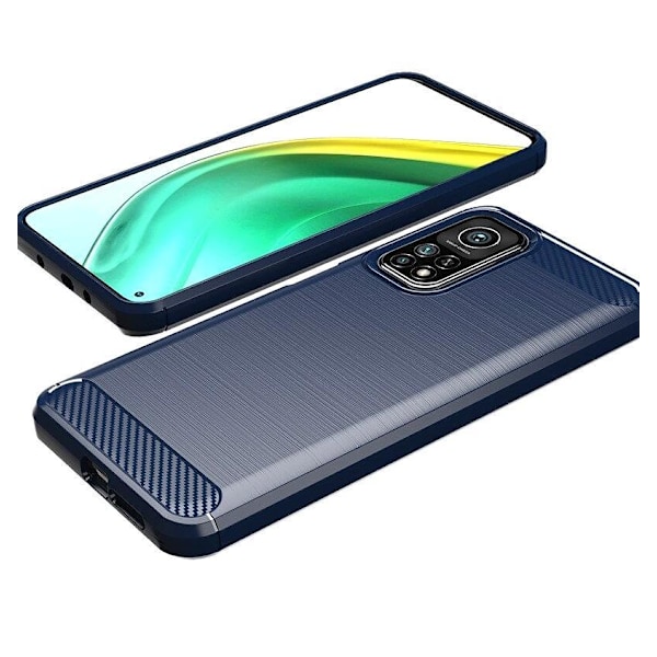 Stöttåligt Armor Carbon TPU-skal Xiaomi Mi 10T/10T Pro - fler fä Blå