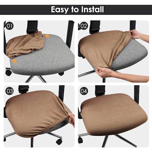 Stretchiga och Tvättsbara Elastiska Spandex Stolsöverdrag för Kontor