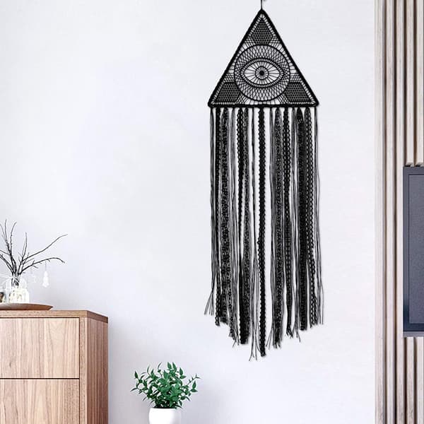 Drømmefanger Evil Eye Drømmefangere Ren Sort Drømmefanger Stor Drømmefanger La