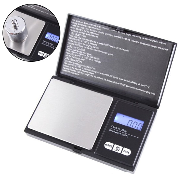 Precision Pocket Scale 200g x 0 01g Digital Gram Scale Small He