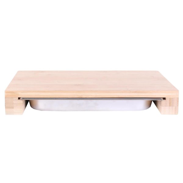 Skärbräda med Utdragbar Bricka Bamboo