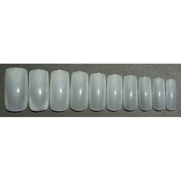 500st Lösnaglar ~ Mjölkvita ~ Hela naglar ~ False nails Vanilj