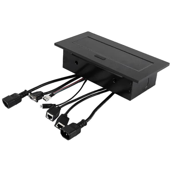 K514 Standard Multimedia Desktop Universal Strømforsyning Bordplade Stik Hd Kontor Konference Stik Pop-up
