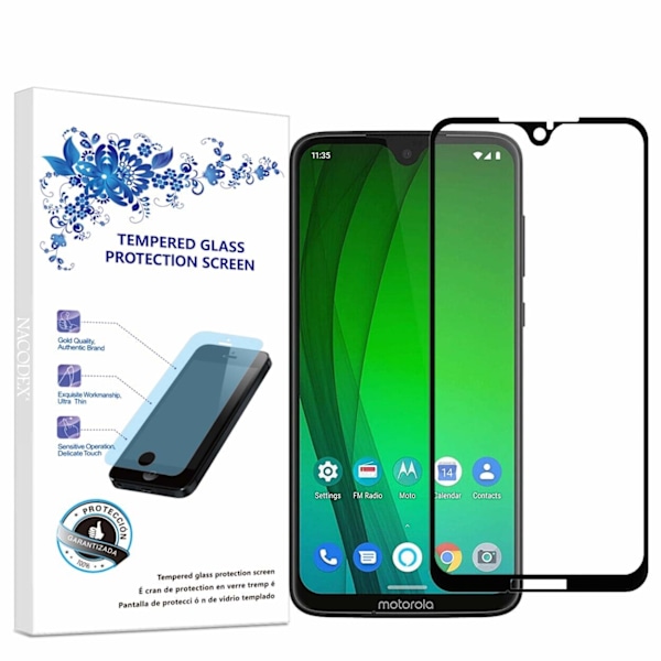 3x Skärmskydd i Härdat Glas för Motorola Moto G7 Plus Transparent one size