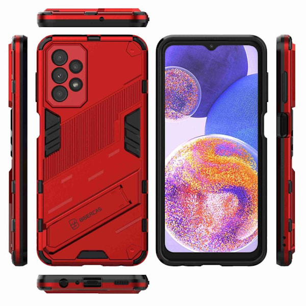Samsung Galaxy A23 5G Skal Shockproof Hybrid Kickstand Röd